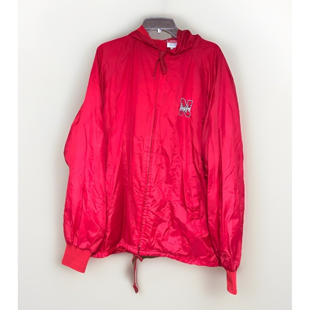 Vintage Nebraska Huskers football CHAMPION apparel men's size large Jacket XL